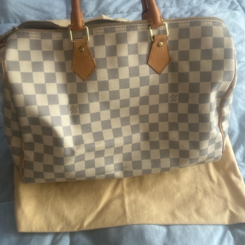 Louis Vuitton damier azur speedy Tote